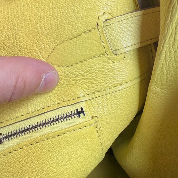 Hermès Soufre Yellow Epsom PHW Birkin 35 Bag - Picture 15 of 15